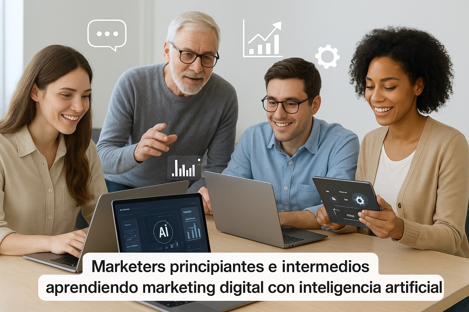 Aprende marketing digital con IA en MarkIAting.com